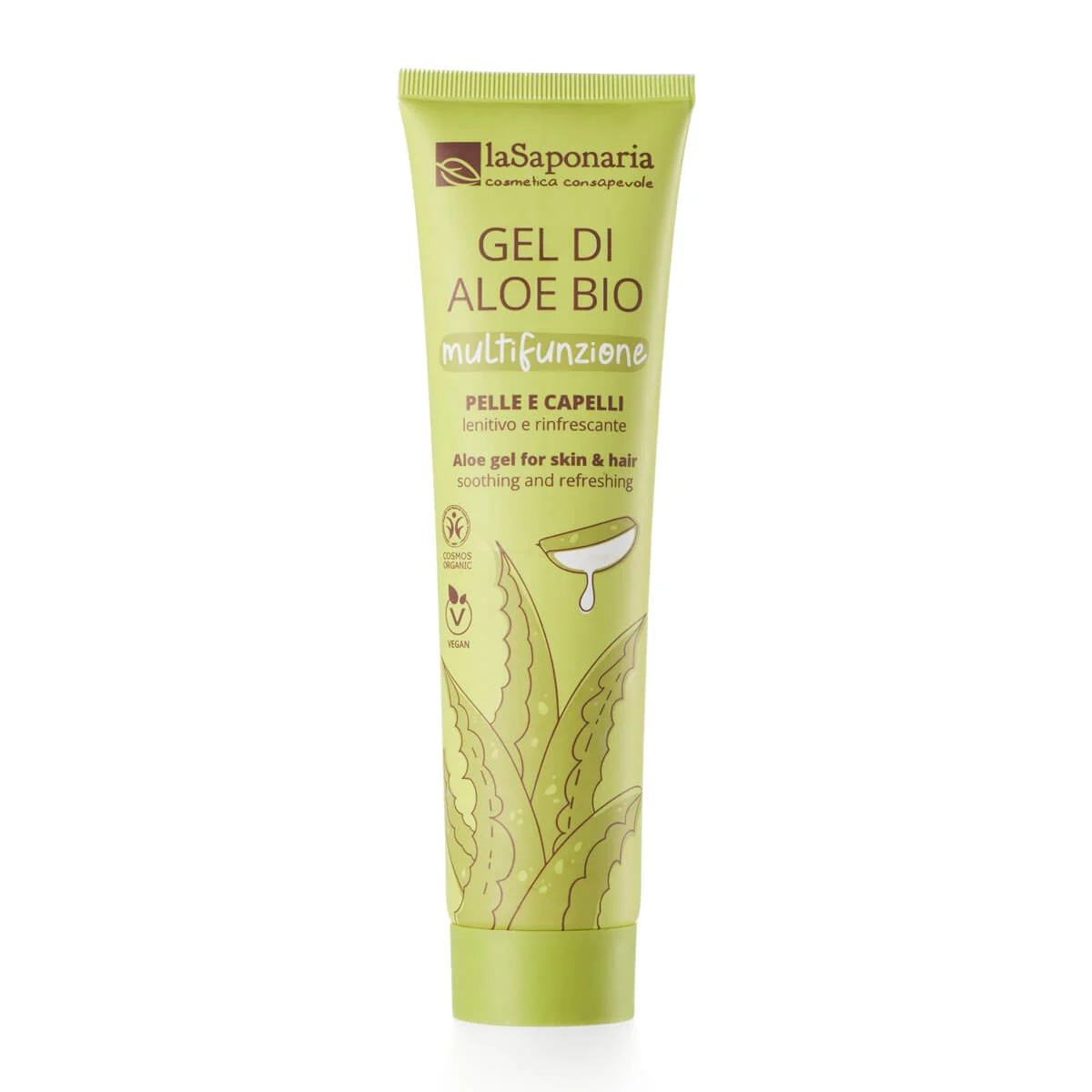 laSaponaria Aloe vera gél na telo a vlasy BIO (150 ml) - univerzálny pomocník