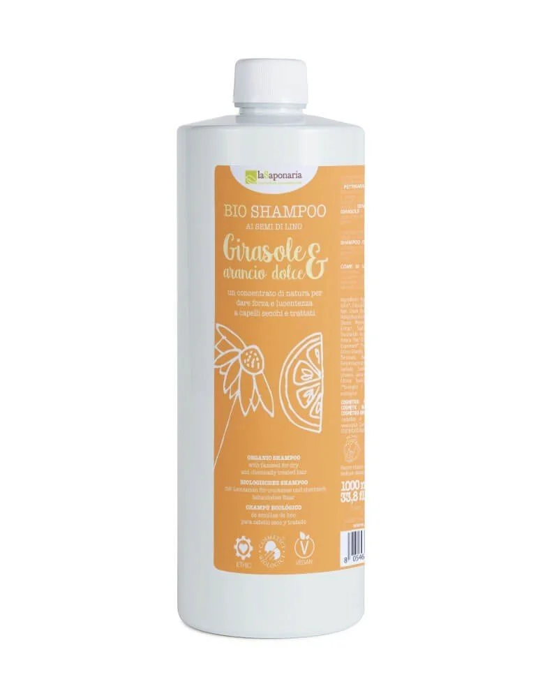 laSaponaria Šampón so slnečnicou a sladkým pomarančom BIO 30 ml