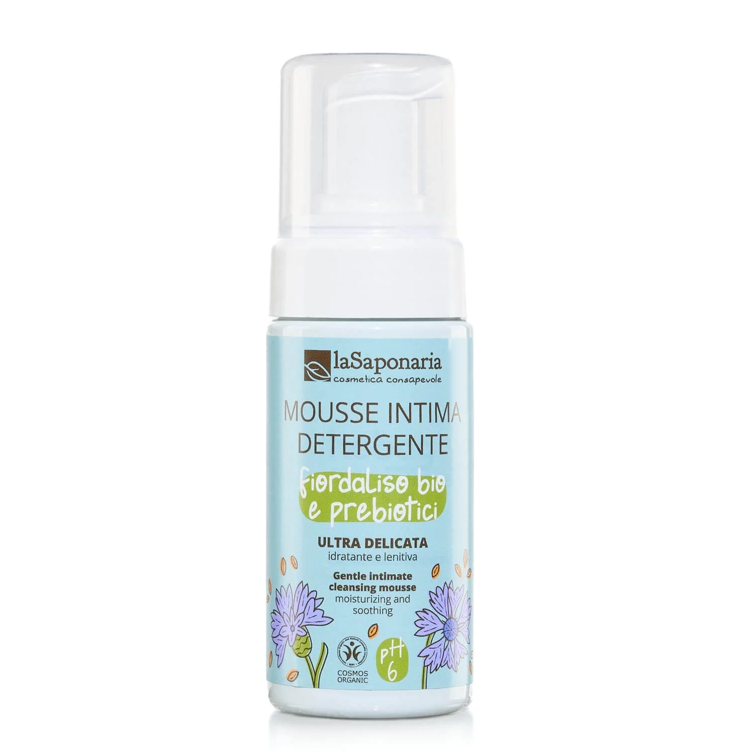 laSaponaria Intímna umývacia pena s nevädzou & prebiotikami BIO (100 ml) - vhodná pre deti aj obdobie menopauzy