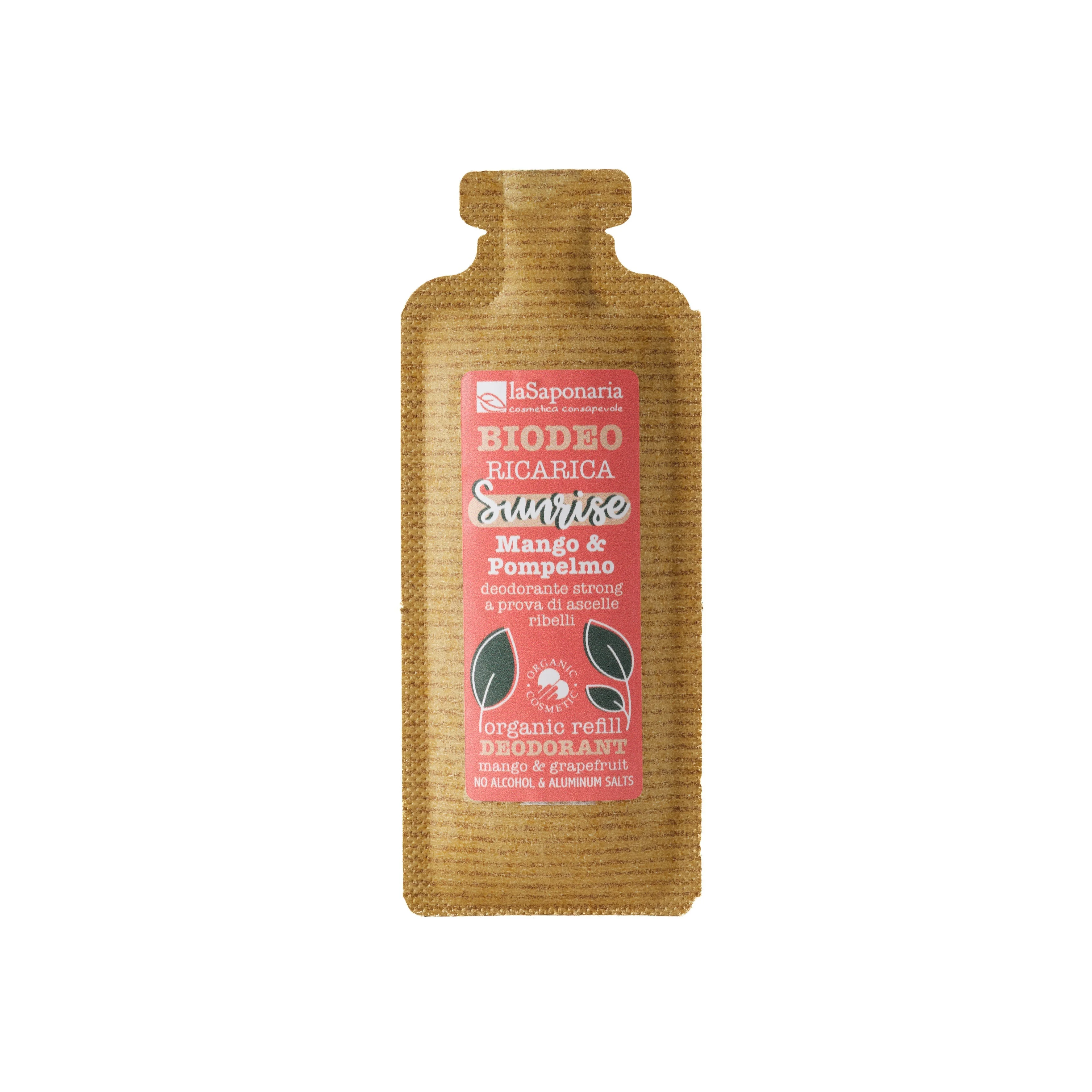 laSaponaria Náplň do roll-on dezodorantu Sunrise - Mango & Grapefruit BIO (40 ml) - tropická vôňa