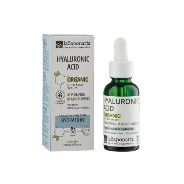 laSaponaria Pleťové sérum - Kyselina hyalurónová BIO (30 ml) - hydratuje a spevňuje pleť
