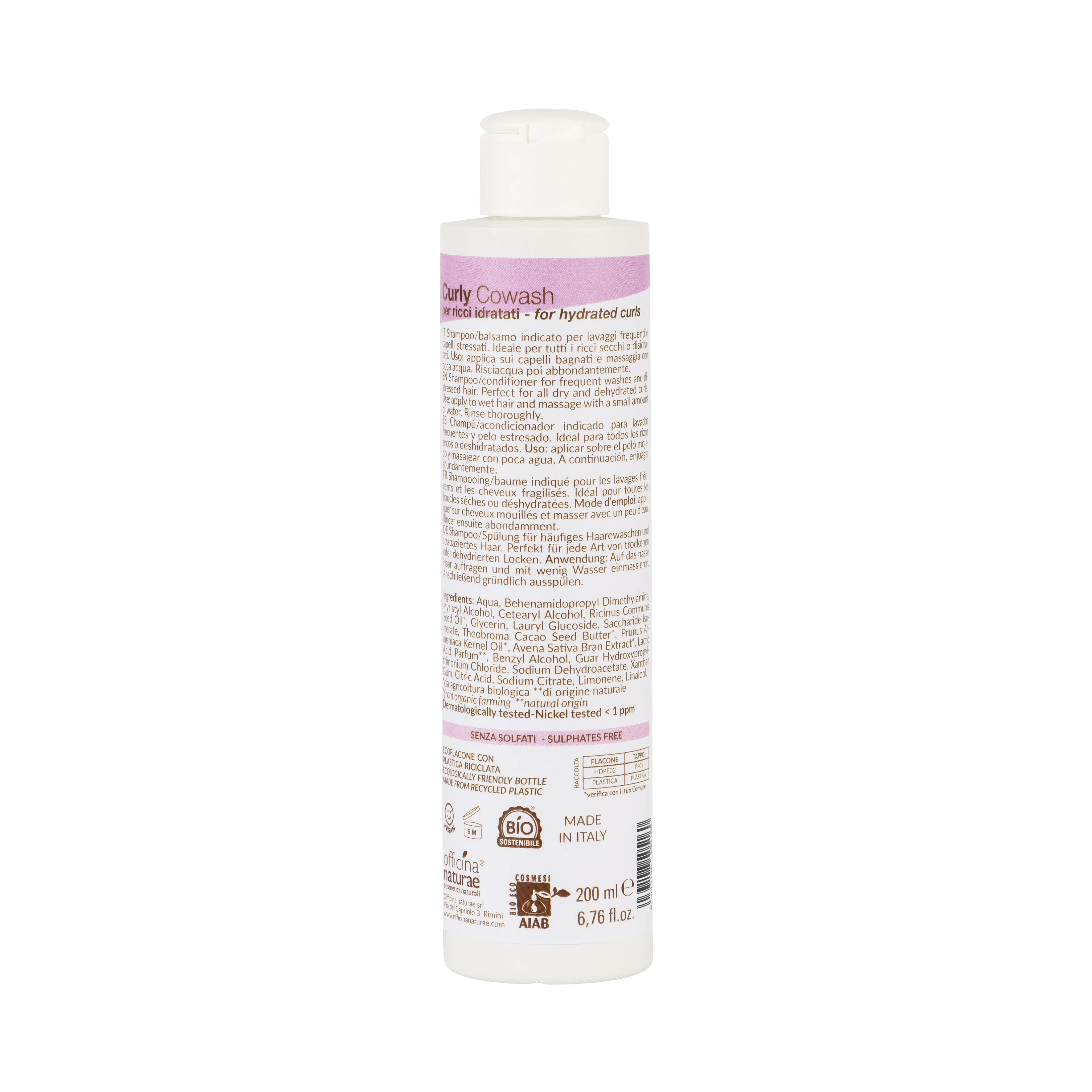 Officina Naturae Hydratačný cowash pre kučeravé vlasy (200 ml) - pre jemné, lesklé a ľahko upraviteľné vlasy