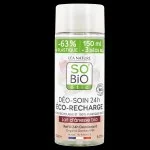 SO’BiO étic Náplň do 24 h hydratačného roll-on dezodorantu s BIO oslím mliekom (150 ml) - jedna náplň nahradí tri roll-ony