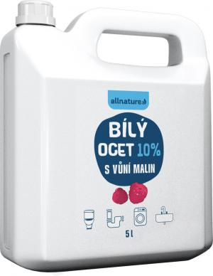 Allnature Biely ocot 10% s malinovou arómou 5000 ml