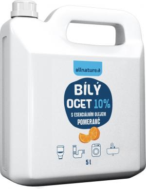 Allnature Biely ocot 10% s vôňou pomaranča 5000 ml