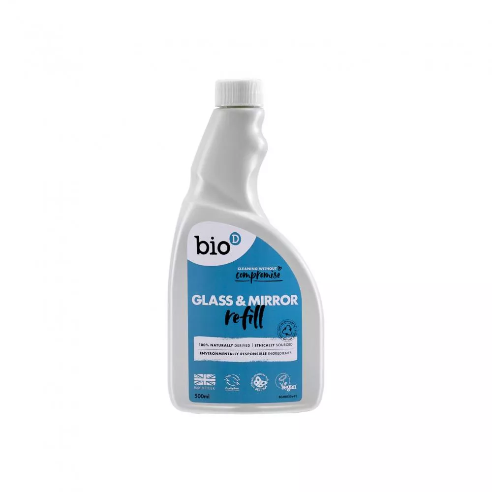 Bio-D Čistič skla a zrkadiel - náplň (500 ml)