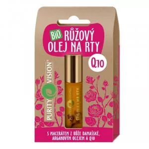 Purity Vision Bio ružový olej na pery s Q10 10 ml