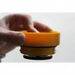 Circular Cup (227 ml) - krémová/tyrkysová - z jednorazových papierových pohárov