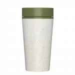 Circular Cup (340 ml) - krémová/zelená - z jednorazových papierových pohárov