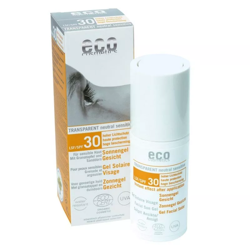 Eco Cosmetics Transparentný gél na opaľovanie SPF 30 (30 ml)
