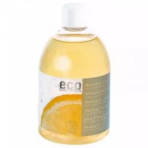 Eco Cosmetics Tekuté mydlo s citrónovou vôňou BIO (500 ml náplň) - 2 v 1: na umývanie rúk a tela