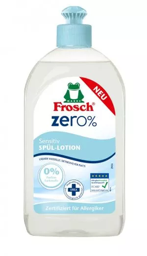 Frosch EKO ZERO% prostriedok na umývanie riadu pre citlivú pokožku (500 ml)