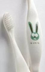 Jack n Jill Detská zubná kefka Bunny - vyrobená z kukuričného škrobu