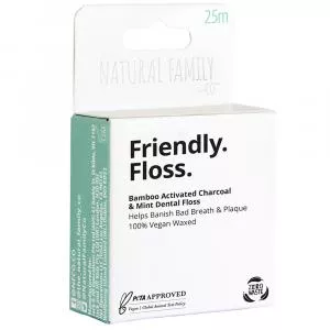 Jack n Jill NFco. Friendly Floss (25 m) - s mätou a aktívnym uhlím