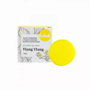 Kvitok Tuhý šampón s kondicionérom pre ľahké vlasy Ylang Ylang (25 g) - krásne pení