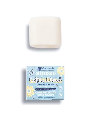 Tuhý dezodorant Cotton Cloud BIO (40 g) - bez parfumu a sódy bikarbóny