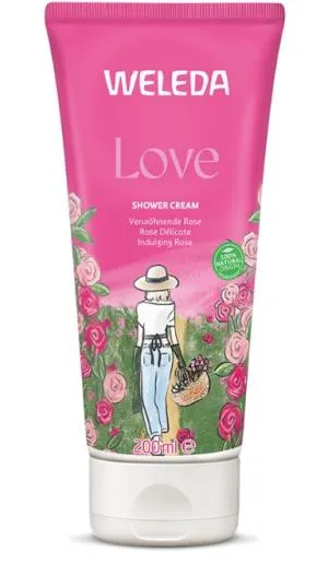 Weleda LOVE Pink sprchový krém 200 ml