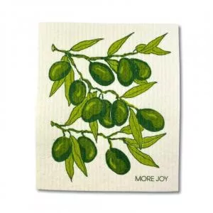 More Joy Univerzálna umývateľná tkanina - olivy - 100 % kompostovateľná