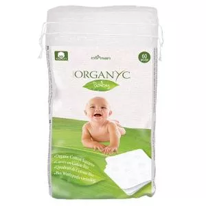 Organyc Detské čistiace bavlnené štvorce (60 ks) - 100% organická bavlna