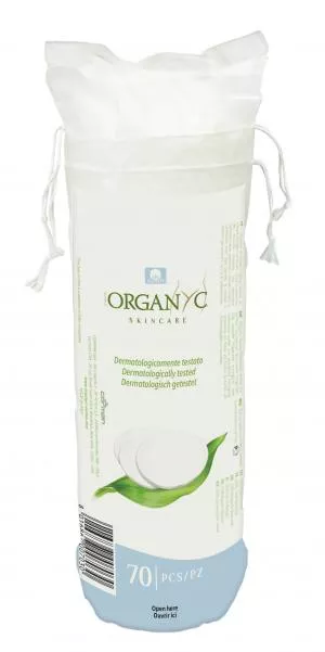 Organyc Exfoliačné vatové tampóny (70 ks) - 100% organická bavlna