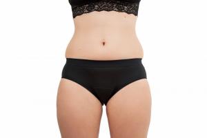 Menštruačné nohavičky Black Bikini - Medium Black - htr. a ľahká menštruácia (S)