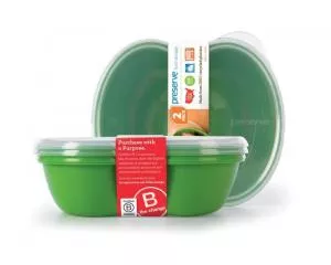Preserve Box na občerstvenie (2 ks) - zelený - vyrobený zo 100 % recyklovaného plastu