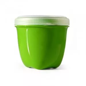 Preserve Dóza na desiatu (240 ml) - zelená - vyrobená zo 100 % recyklovaného plastu