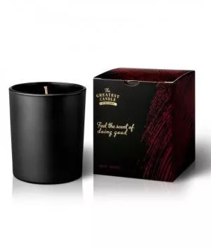 The Greatest Candle in the World Vonná sviečka v čiernom skle (170 g) - drevo a korenie