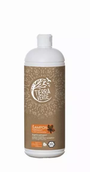 Tierra Verde Gaštanový šampón na posilnenie vlasov s pomarančom (1 l)
