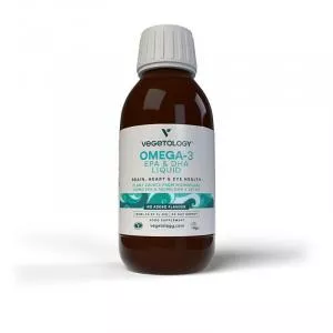 Vegetology Vegetology Opti-3, Omega-3 EPA a DHA s vitamínom D3, tekutý 150 ml, bez príchute
