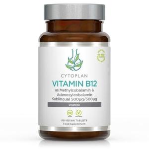 Vitamín B12, 1000 µg Bioaktívny pod jazyk, 60 tabliet