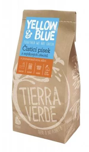 Tierra Verde Čistiaci piesok (vrece 1 kg) - s oranžovou farbou
